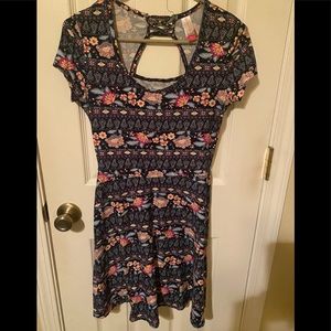 Junior medium size floral pattern dress in good condition